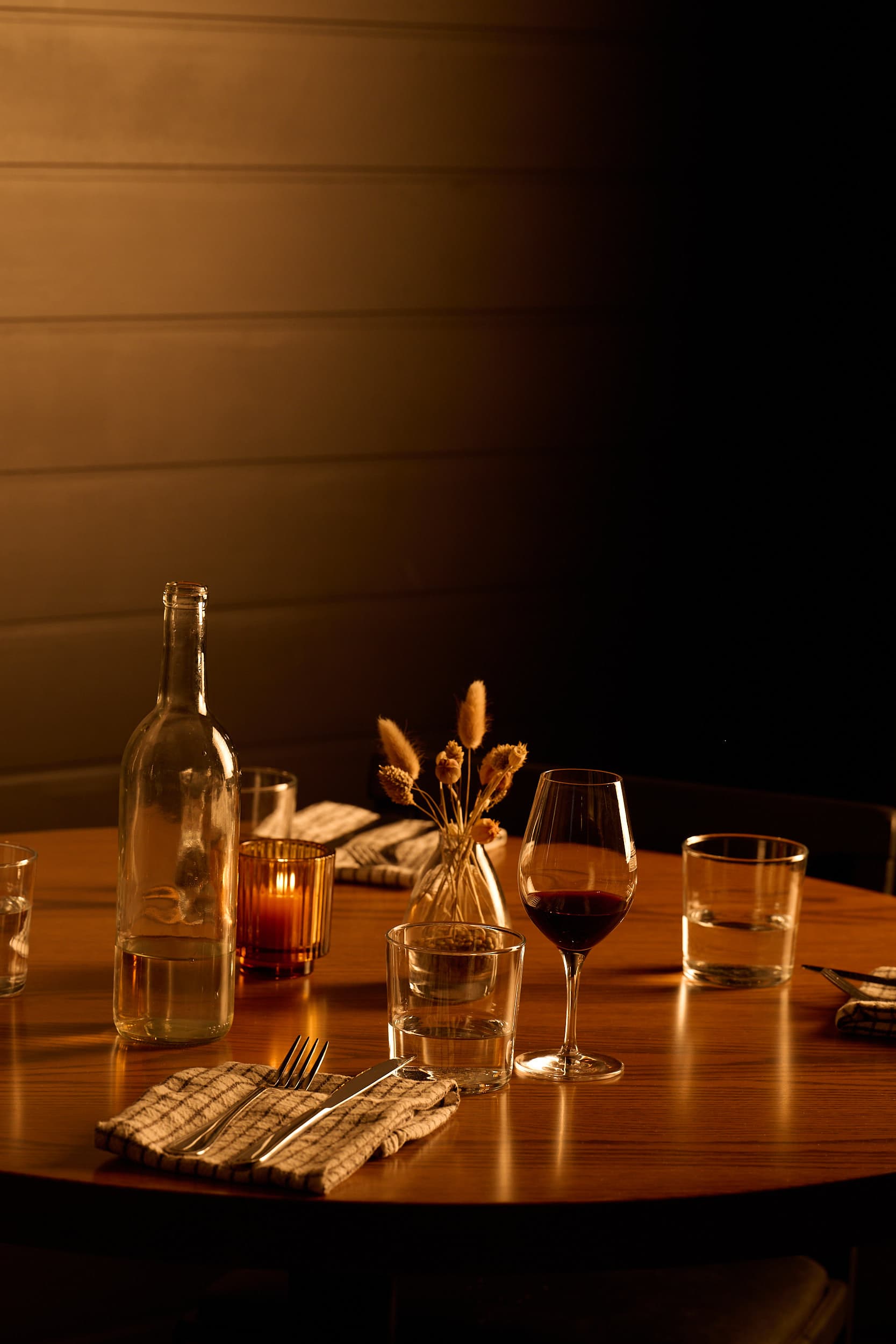 Une table à la chandelle