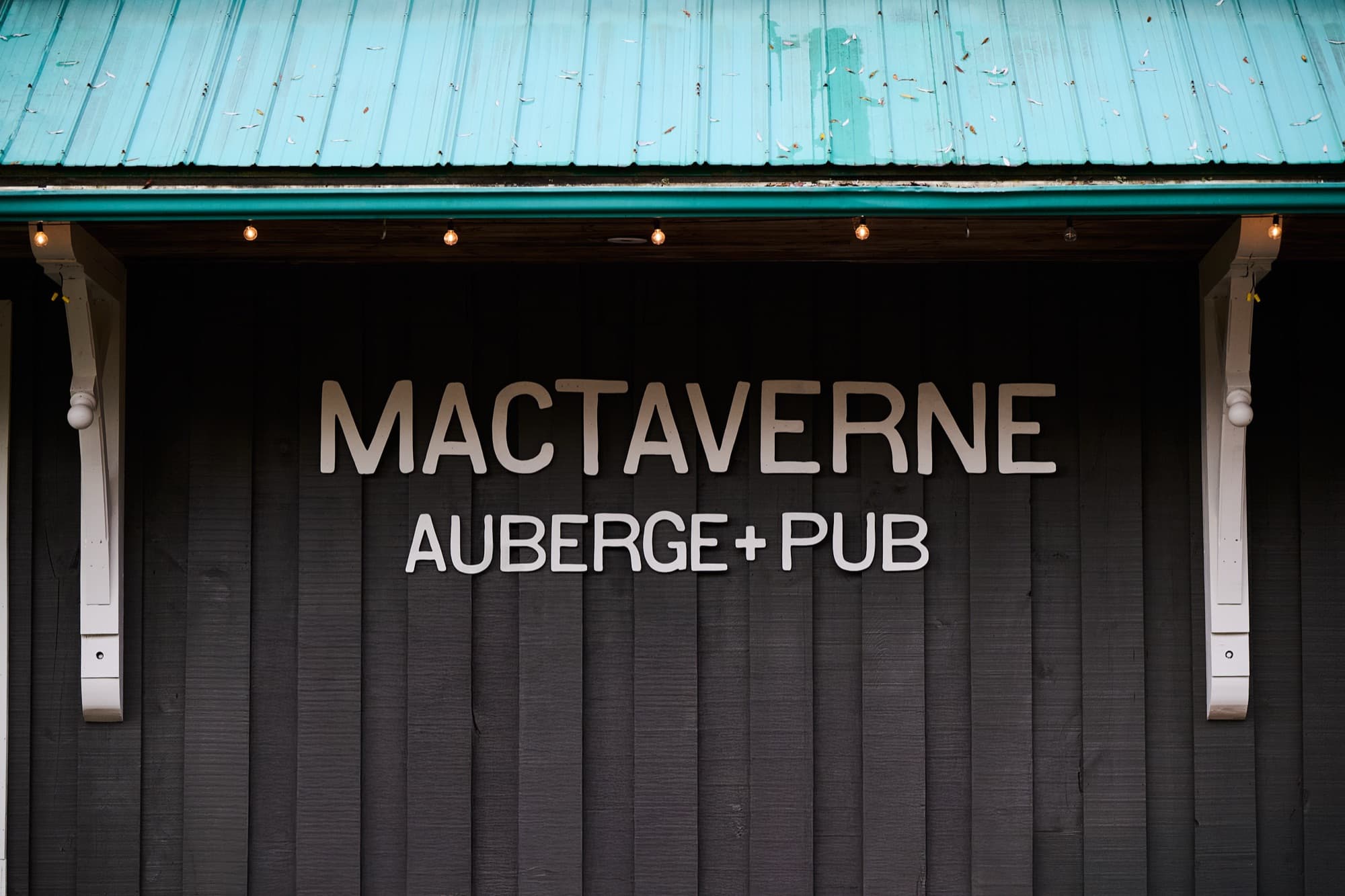 MacTaverne à la tombée du jour